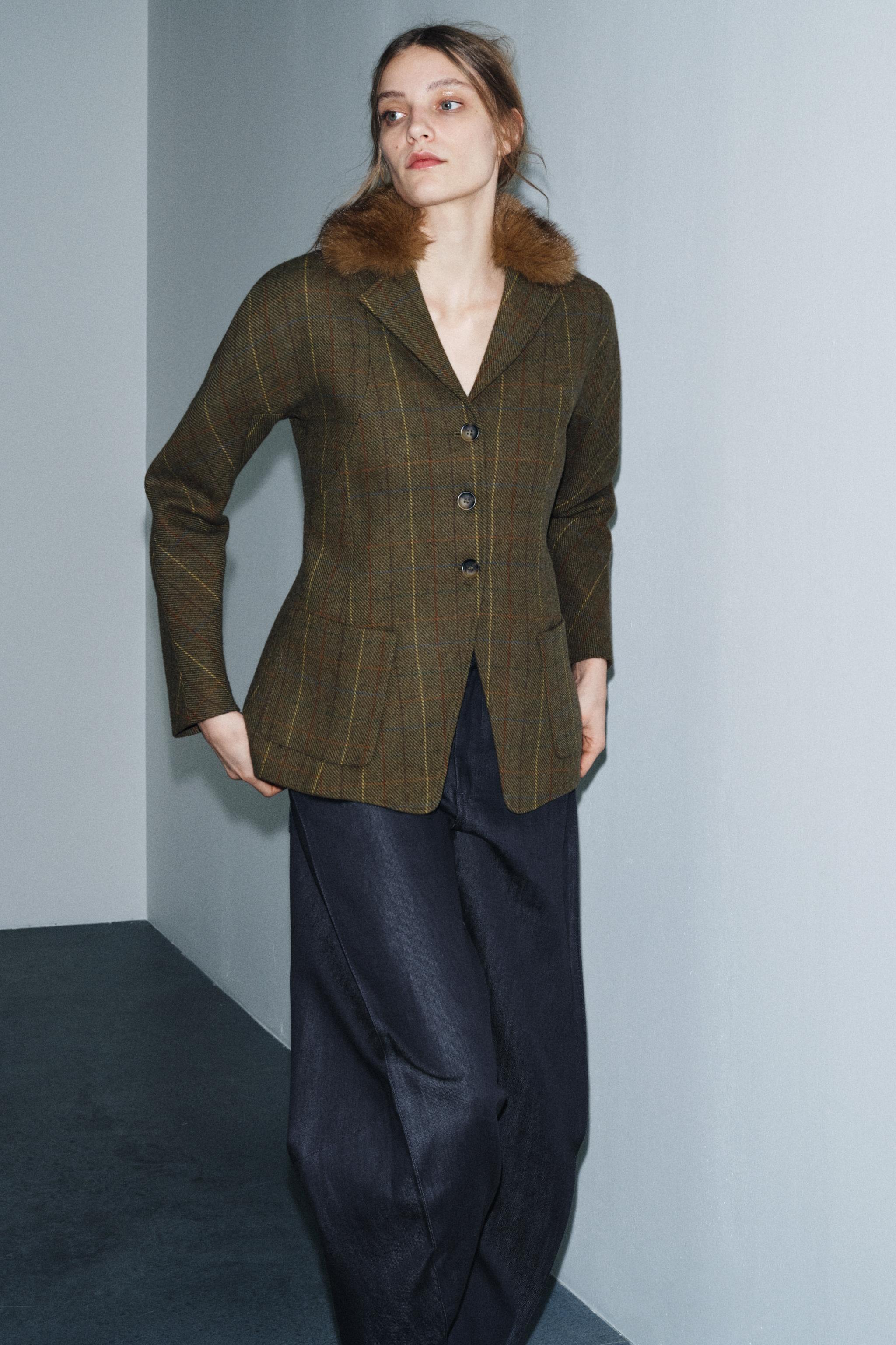 WOOL BLEND BLAZER ZW COLLECTION